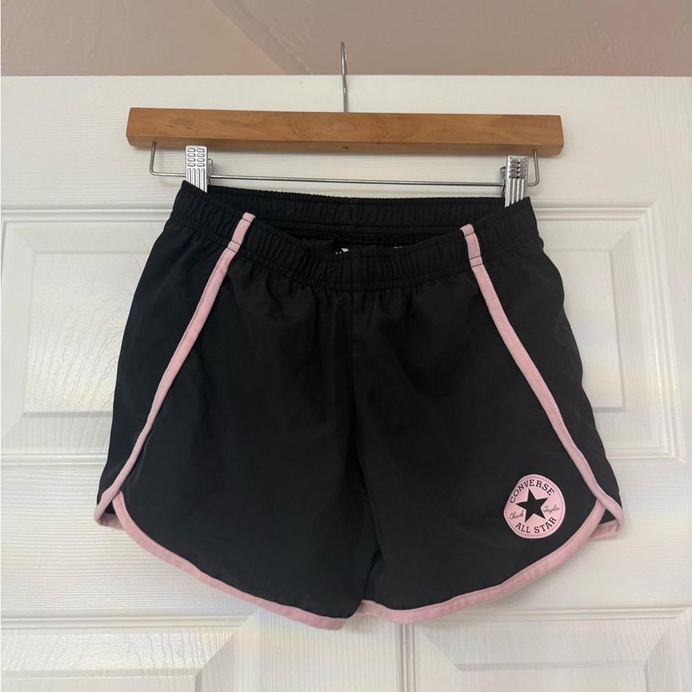 Converse kids Black and Pink Shorts